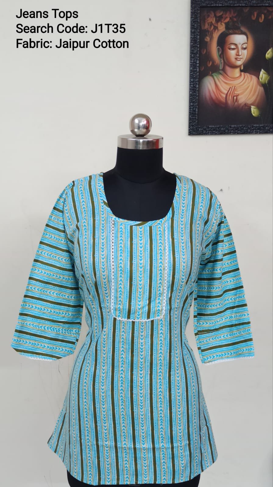 Jaipur Cotton Tunics / Peplum Tops - J1T35