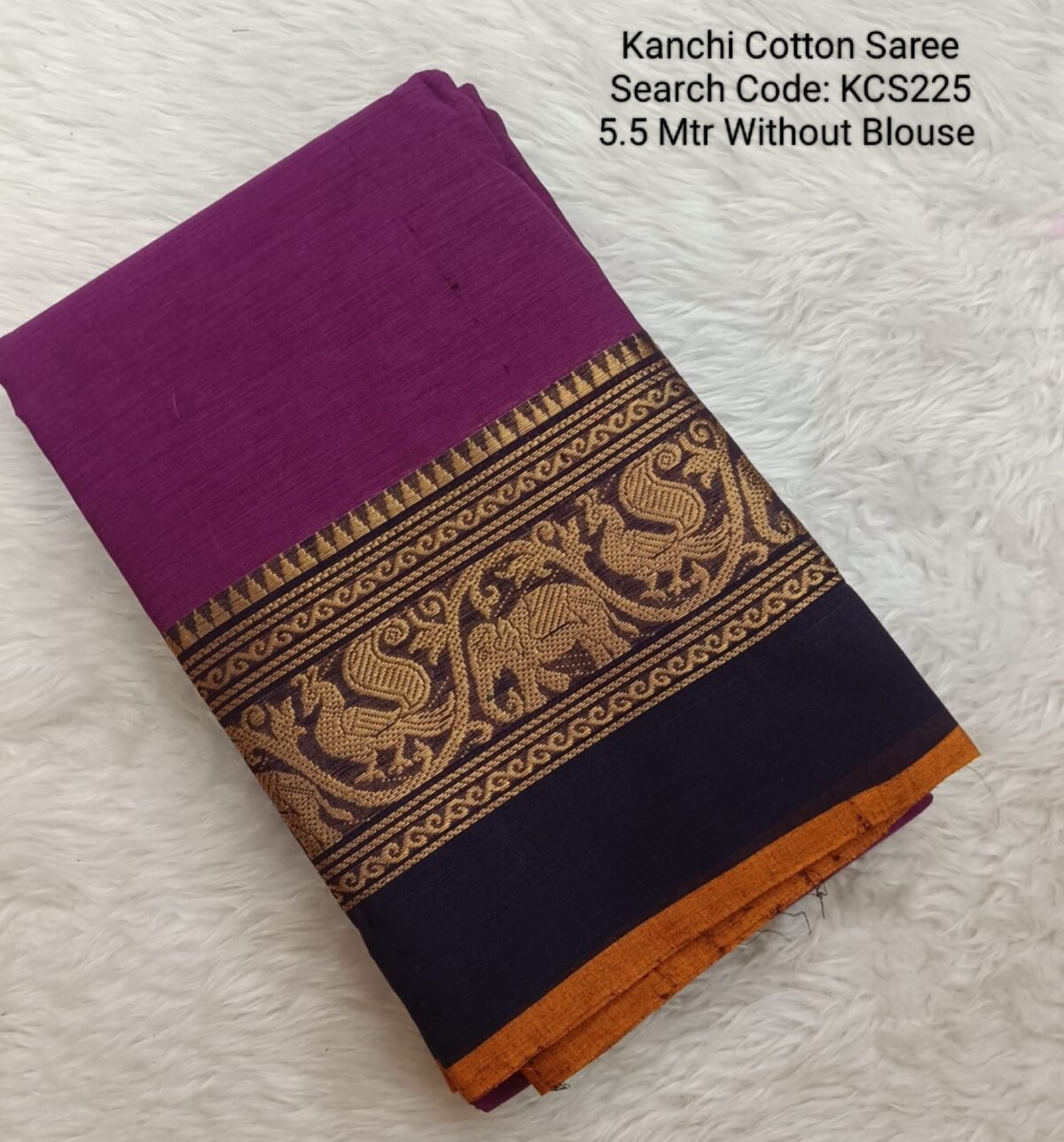 WhatsApp Image 2024-12-18 at 5.18.19 PM(1) Kanchi Cotton Sarees - Without Blouse - KCS225