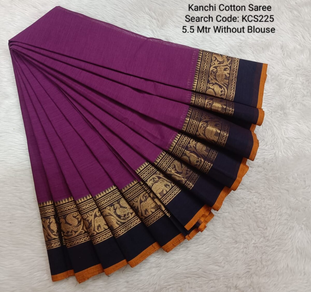 WhatsApp Image 2024-12-18 at 5.18.29 PM(1) Kanchi Cotton Sarees - Without Blouse - KCS225