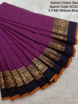 Kanchi Cotton Sarees - Without Blouse - KCS225