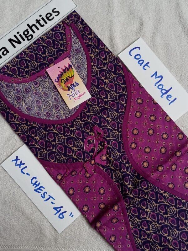 Nila Nighties - Coat Model - CMN029 - XXL Size