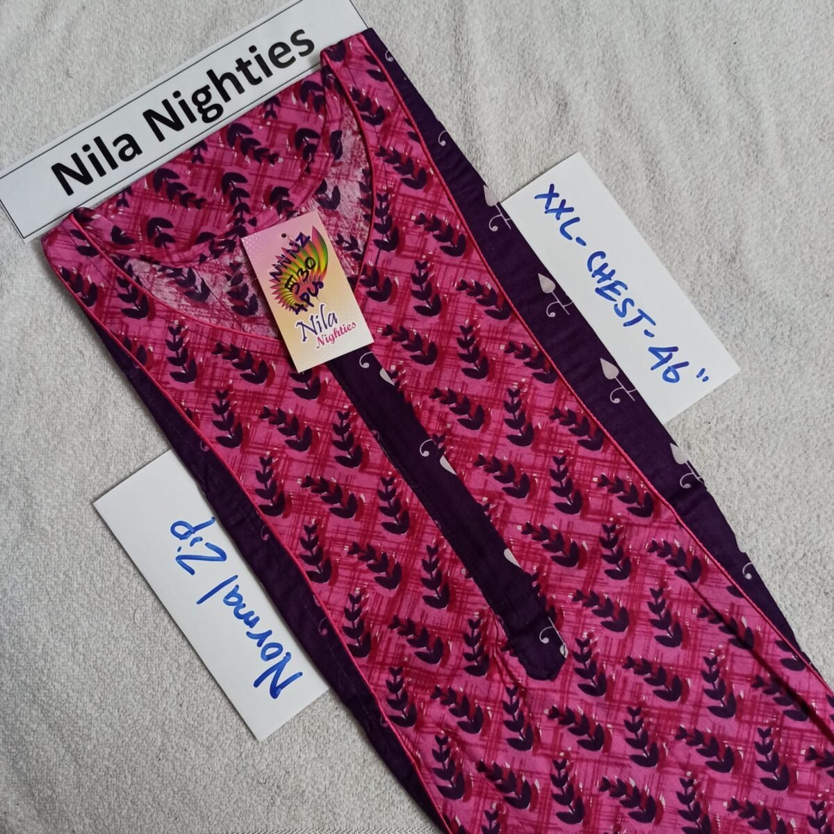 WhatsApp Image 2025-01-01 at 1.19.46 PM(1) Nila Nighties - Normal Zip Model - NZP530 -XXL Size