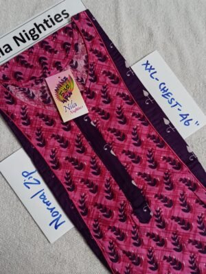 Nila Nighties - Normal Zip Model - NZP530 -XXL Size
