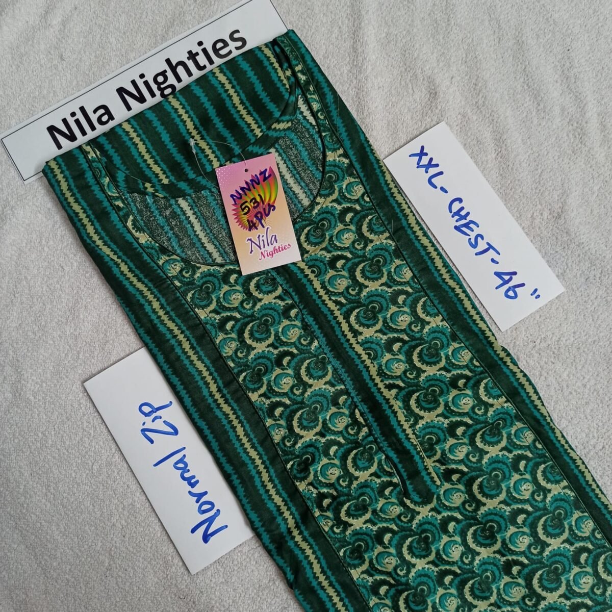 WhatsApp Image 2025-01-01 at 1.19.46 PM(2) Nila Nighties - Normal Zip Model - NZP531 -XXL Size