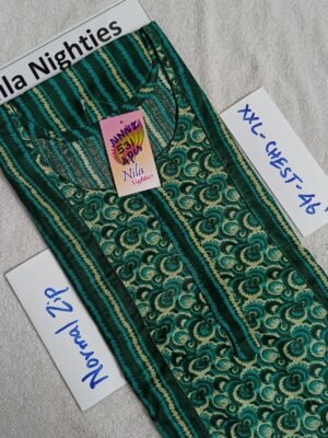 Nila Nighties - Normal Zip Model - NZP531 -XXL Size
