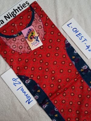 Nila Nighties - Normal Zip Model - NZP500 - L Size