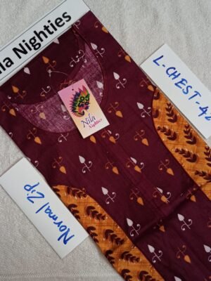 Nila Nighties - Normal Zip Model - NZP510 - L Size