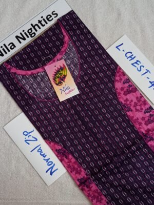 Nila Nighties - Normal Zip Model - NZP511 - L Size