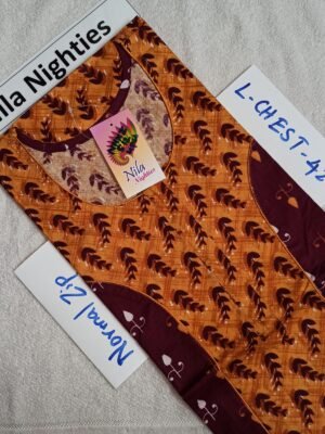 Nila Nighties - Normal Zip Model - NZP512 - L Size