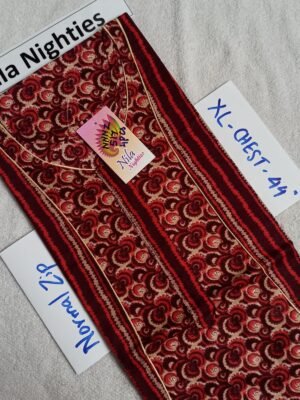 Nila Nighties - Normal Zip Model - NZP517 -XL Size
