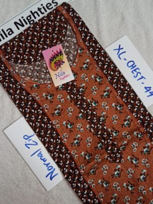 Nila Nighties - Normal Zip Model - NZP521 -XL Size