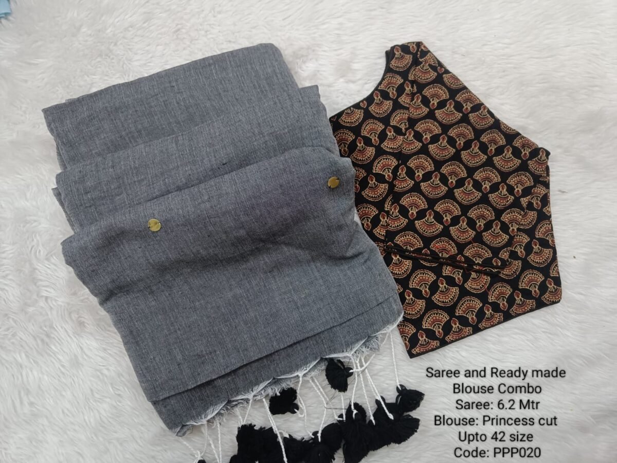WhatsApp Image 2025-01-03 at 2.04.35 PM Premium Khadhi Cotton Sarees with Readymade Blouse - PPP020