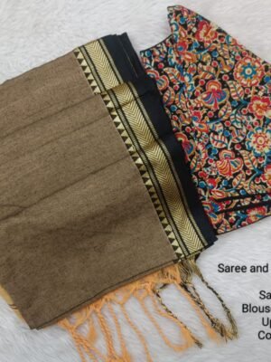 Premium Khadhi Cotton Sarees with Readymade Blouse -  PPP006