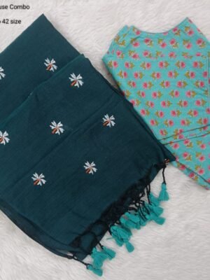 Premium Khadhi Cotton Sarees with Readymade Blouse -  PPP001