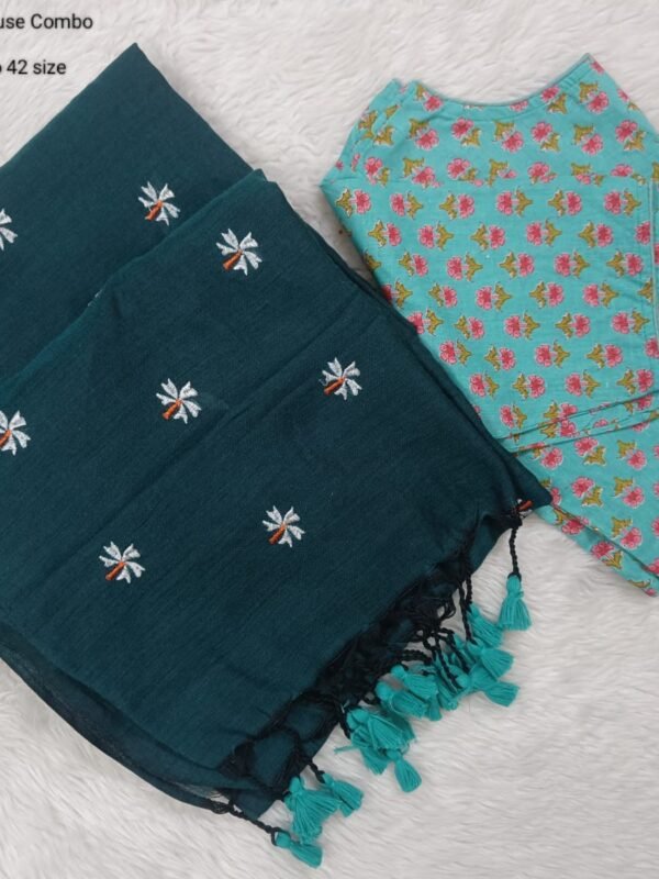 Premium Khadhi Cotton Sarees with Readymade Blouse -  PPP001