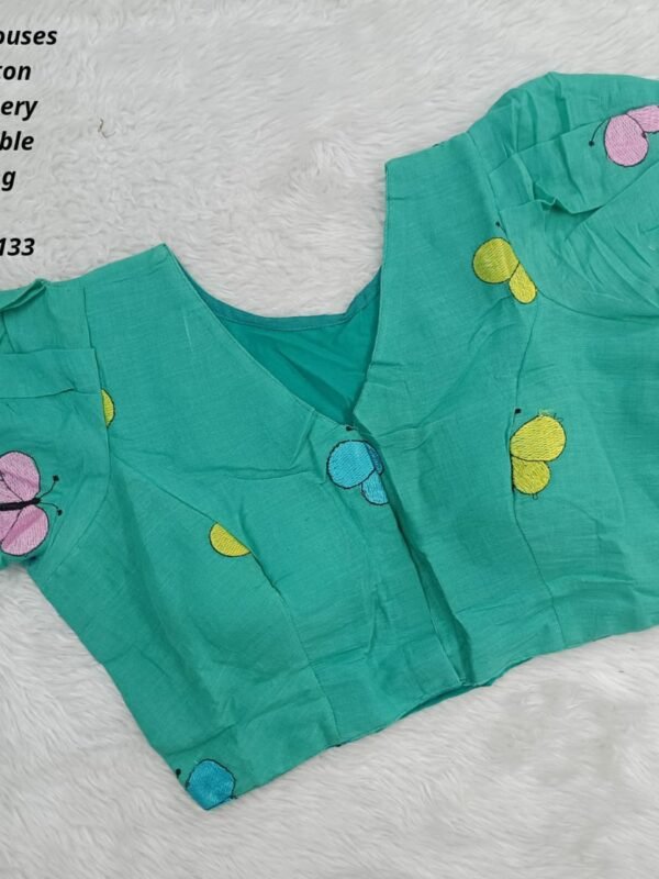 Ready to Wear Blouse - Premium Khadhi Cotton - KEB133