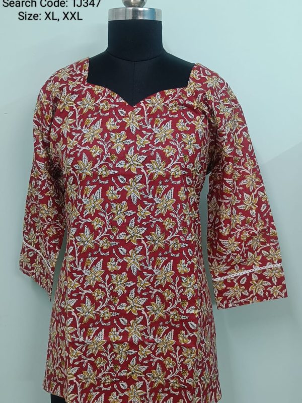 Jaipur Cotton Tunics / Peplum Tops - TJ347