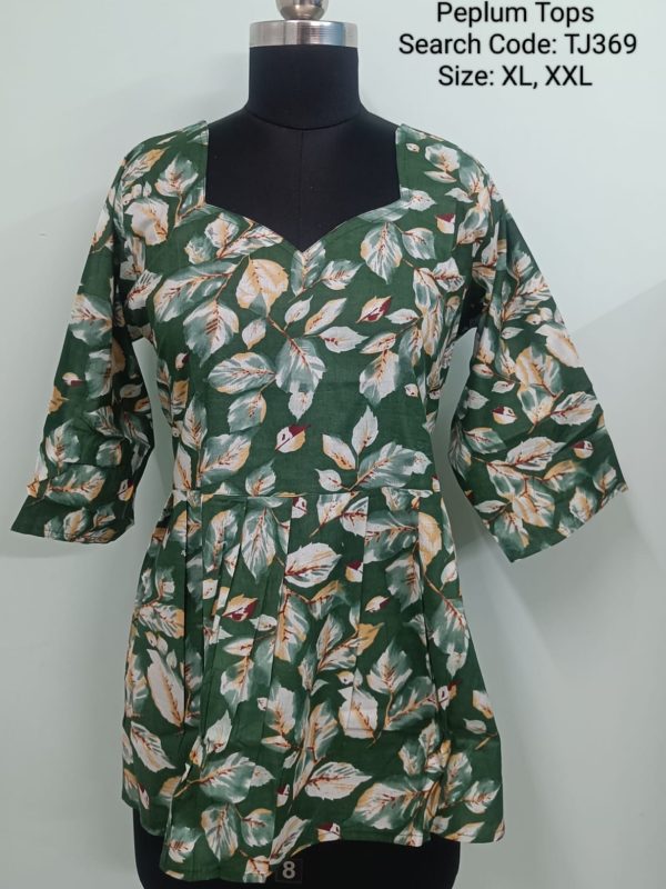 Jaipur Cotton Tunics / Peplum Tops - TJ369