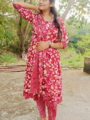 JAFS212 - Jaipur Cotton Anarkali Suit Set