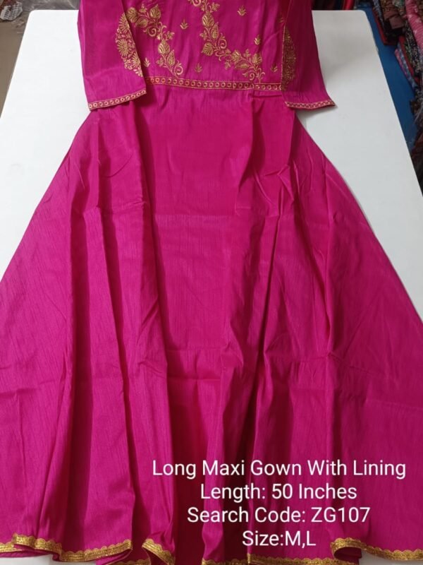 M Size - Maxi Gown Kurtis - ZG107