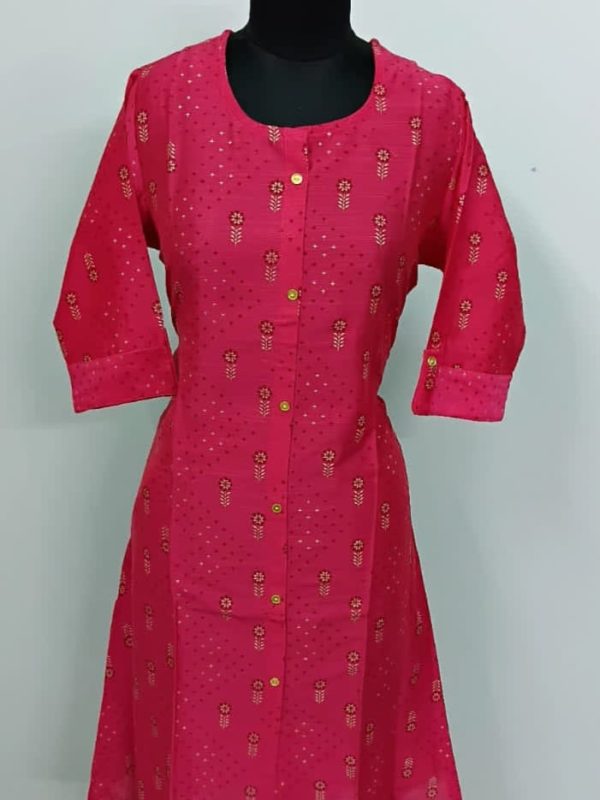 Elegant Silk Aline Kurtis: Timeless Style & Luxurious Comfort - A558K