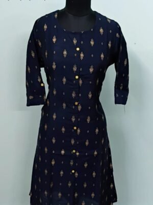Elegant Silk Aline Kurtis: Timeless Style & Luxurious Comfort - A556K