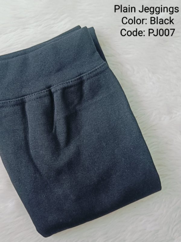 PJ007 - Plain Jeggings - Black