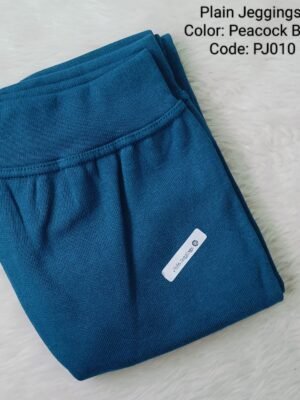 Plain Jeggings - Peacock Blue / PJ010