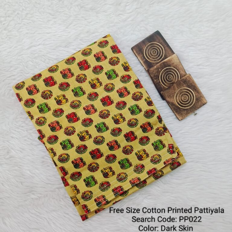 Cotton Printed Pattiyala Free SizeCotton Printed Pattiyala Free Size