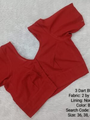 CRMB017 - 3 Dart Readymade Blouse - Tamilnadu Style Stitching