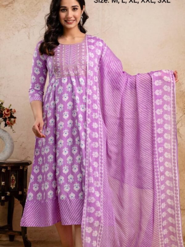 Festive Collections - Maxi Gown with Dupatta- MGD308