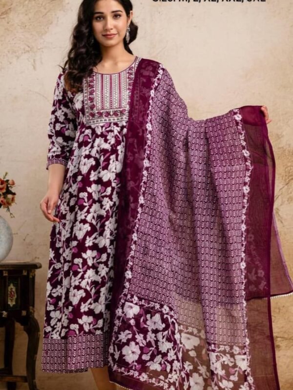 Festive Collections - Maxi Gown with Dupatta- MGD303