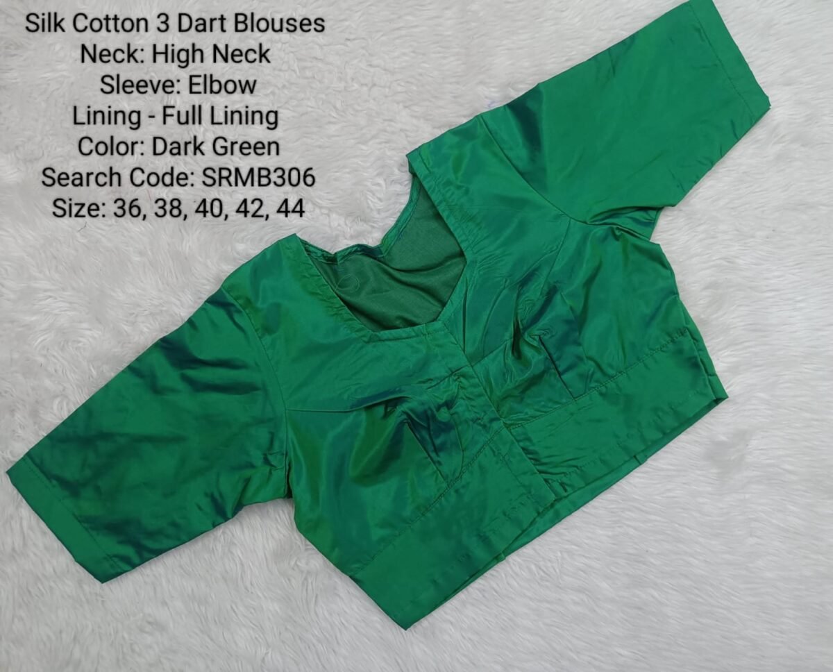 Ready to Wear Blouse  - 3 Dart Blouse - High Neck Blouse - SRMB306