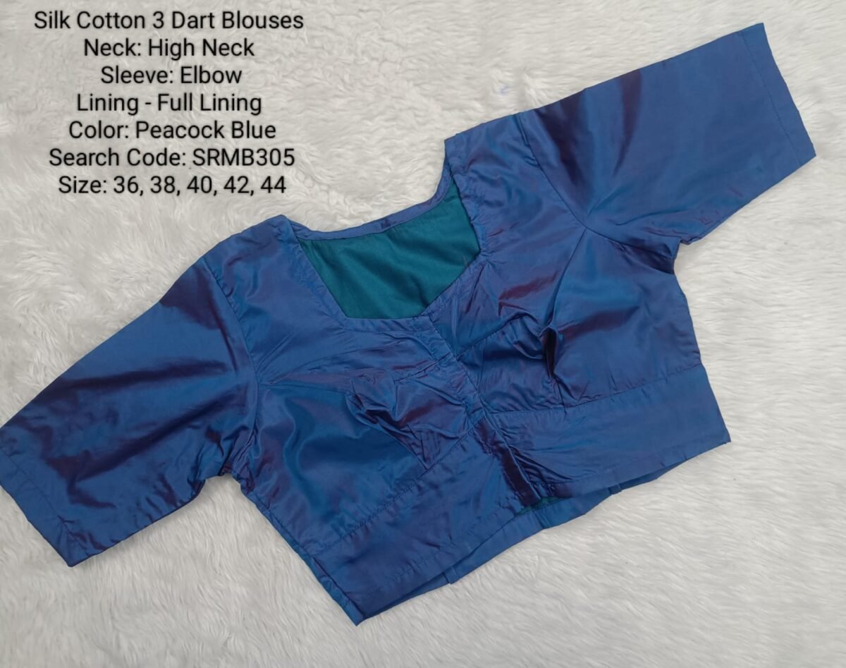 Ready to Wear Blouse  - 3 Dart Blouse - High Neck Blouse - SRMB305