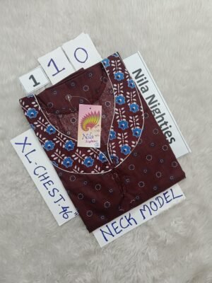 NM110 - Nila Nighties - Neck Model - XL Size