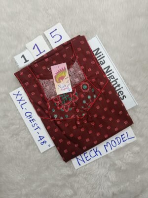 NM115 - Nila Nighties - Neck Model - XXL Size