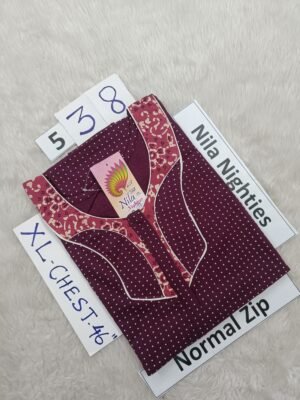 NZP538 - Nila Nighties - Normal Zip - XL Size