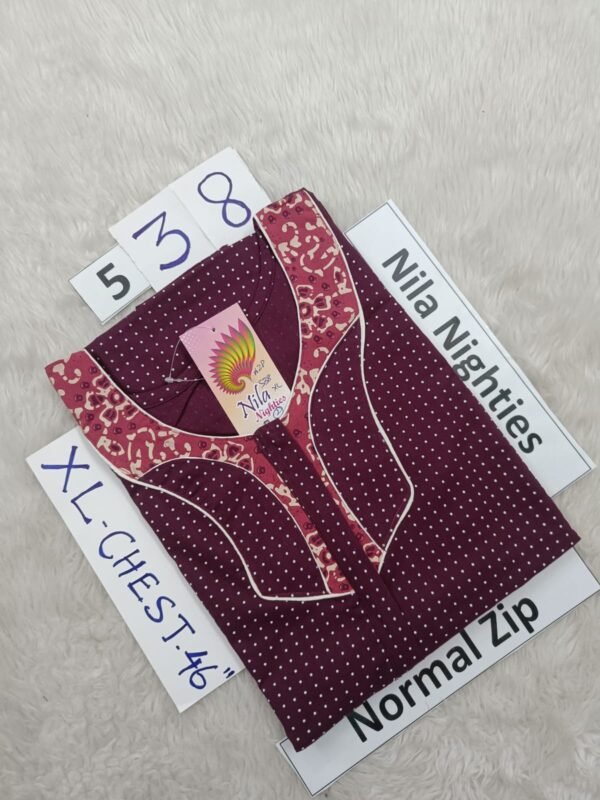 NZP538 - Nila Nighties - Normal Zip - XL Size