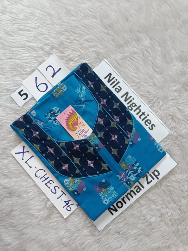 NZP562- Nila Nighties - Normal Zip - XL Size