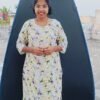 LC006 - Linen Cotton Side Open Kurti with Lining