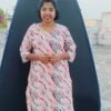 LC004 - Linen Cotton Side Open Kurti with Lining