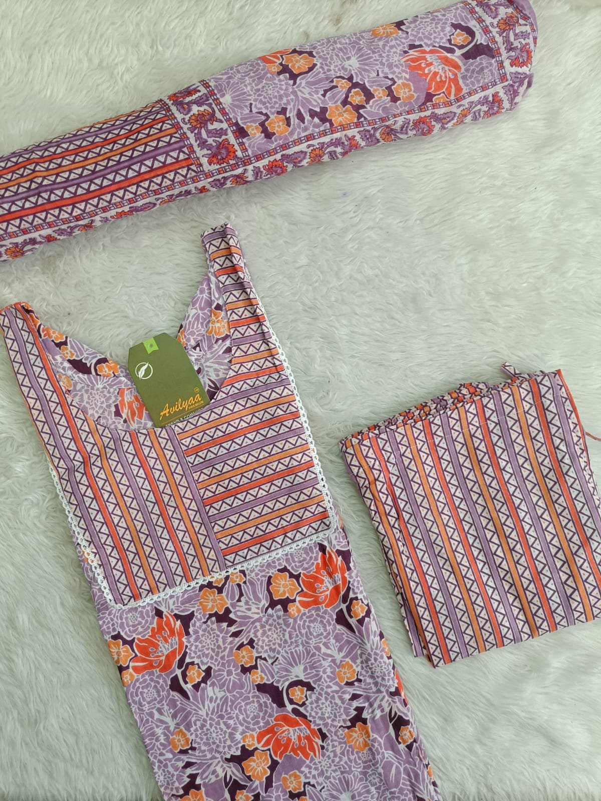 JCFS104 - Jaipur Cotton - Full Set (Top, Bottom and Dupatta)