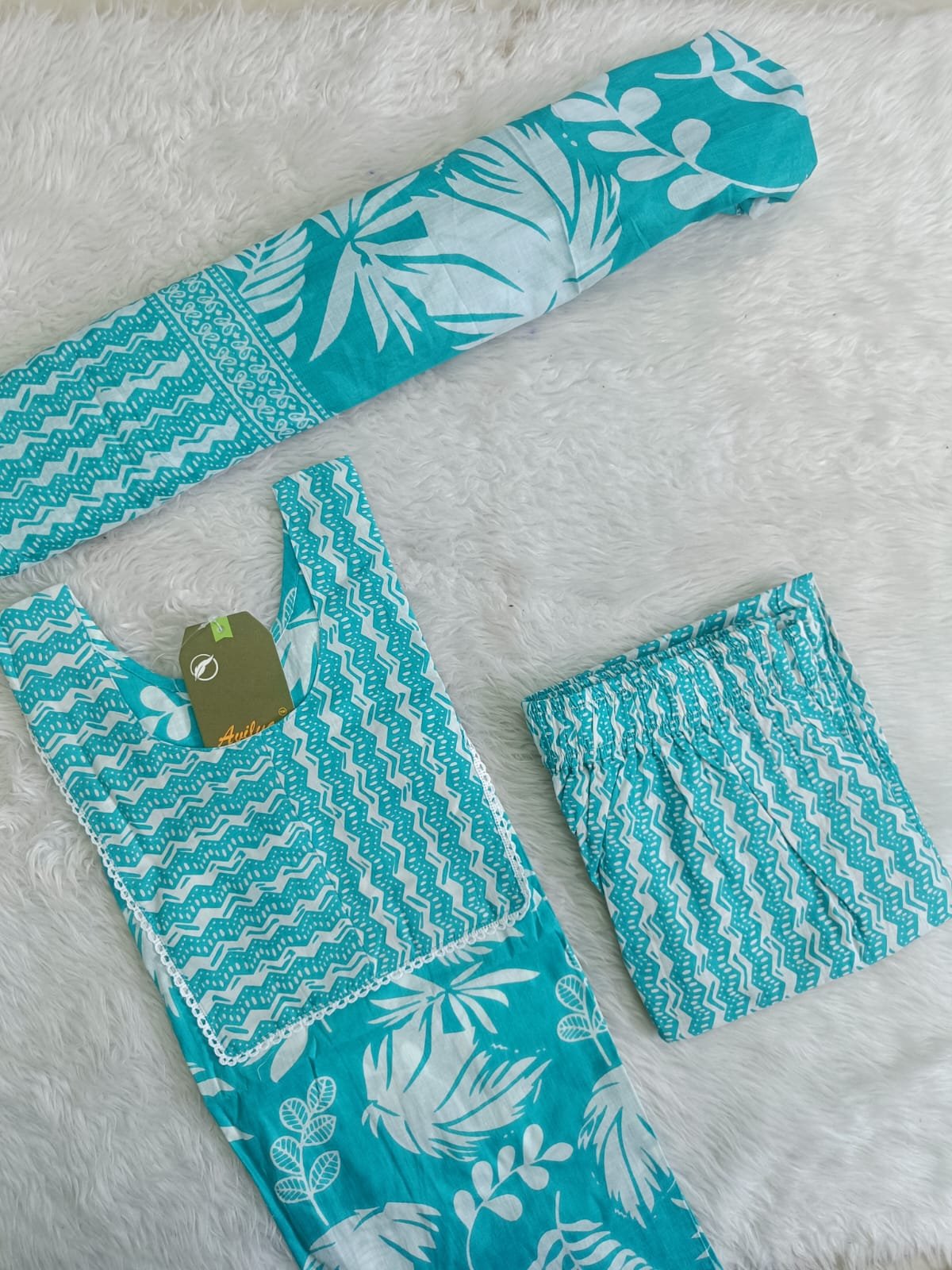 JCFS102 - Jaipur Cotton - Full Set (Top, Bottom and Dupatta)
