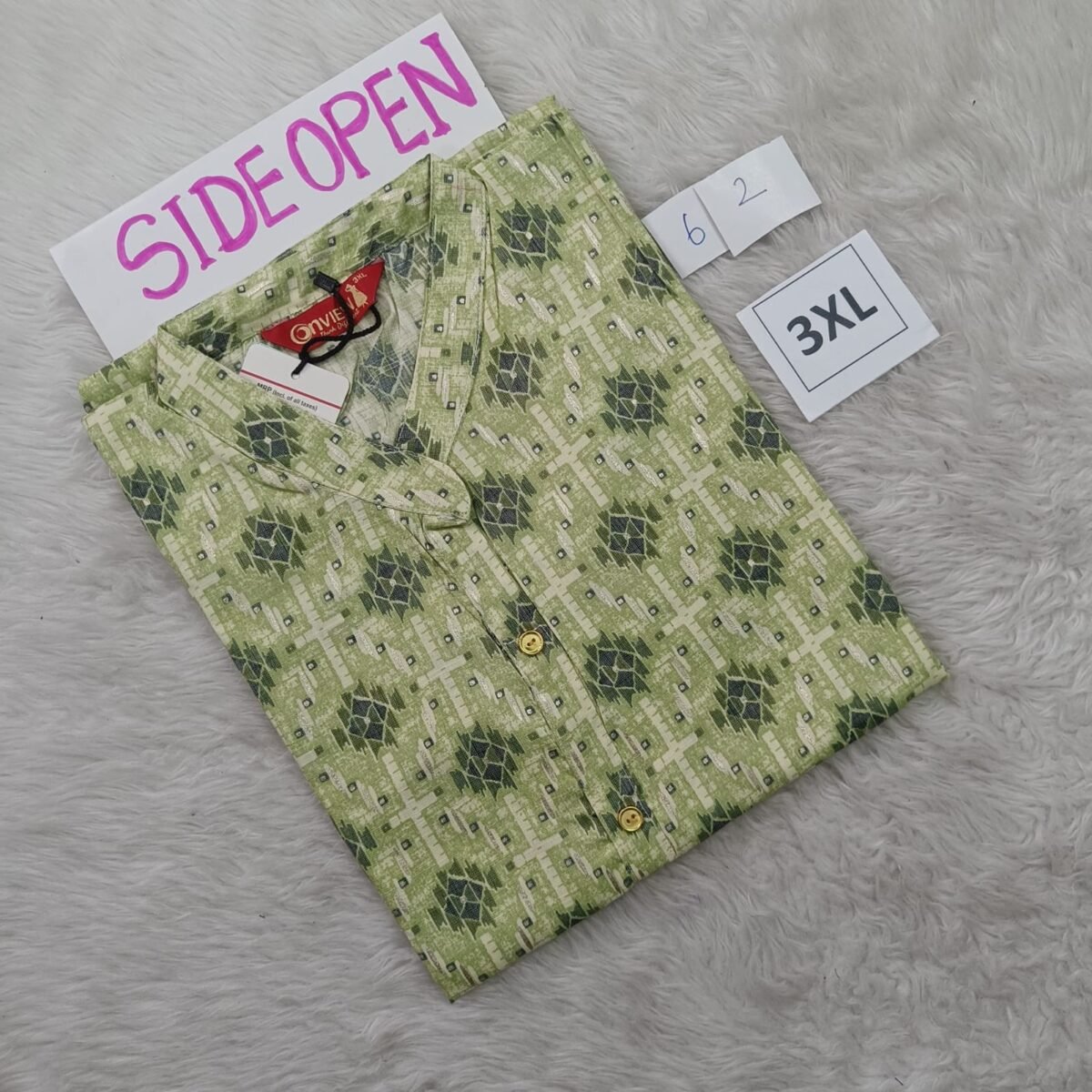 3XL Size  - Side Open Kurti - Clearance - OZ62