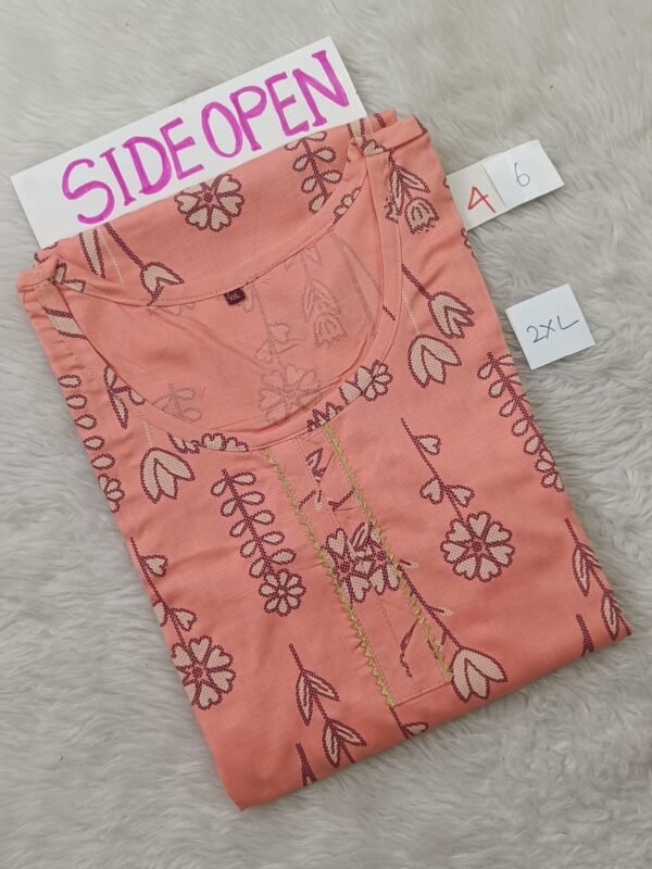 XXL Size - Side Open Kurti - Clearance - OZ46