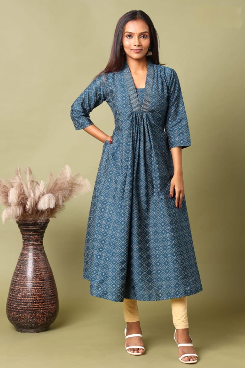 WhatsApp Image 2025-04-28 at 12.05.56 PM FEA007 - V Neck Silk Cotton Embroidery A-Line Kurta