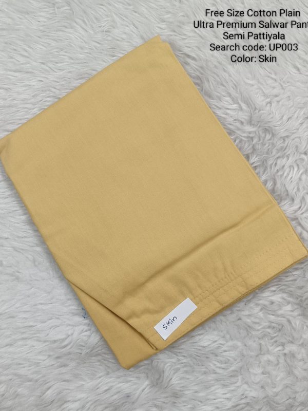 UP003 - Cotton Plain Pattiyala / Salwar Pant - Free Size