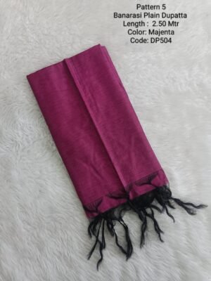 DP504 - Banarasi Plain Soft Dupatta