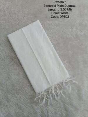 DP503 - Banarasi Plain Soft Dupatta
