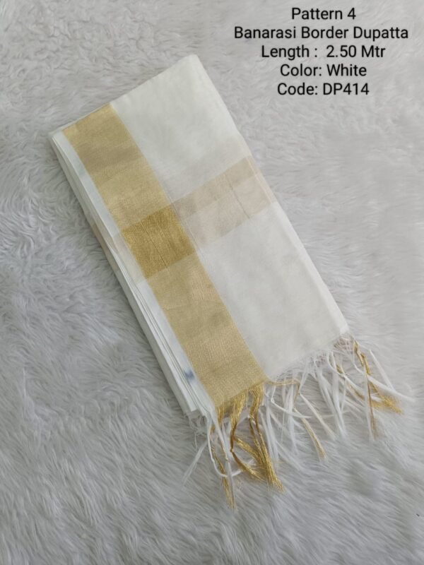 DP414 - Banarasi Border Dupatta